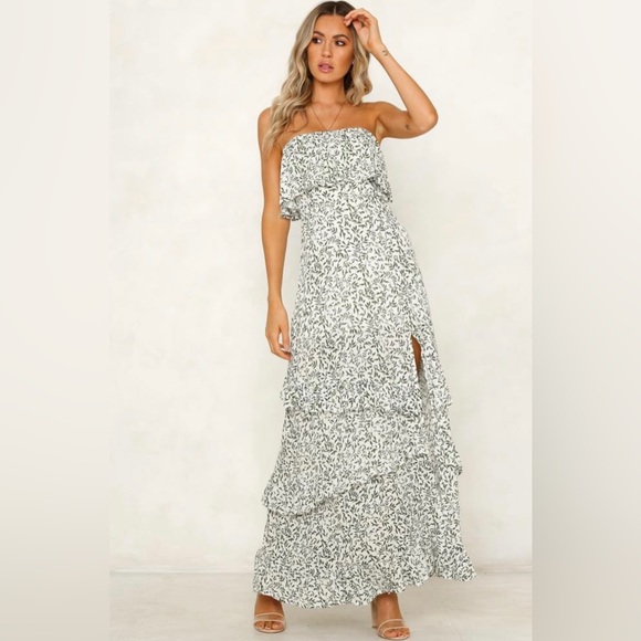 Hello Molly Carnaby Maxi Dress White Size XS - Picture 3 of 9